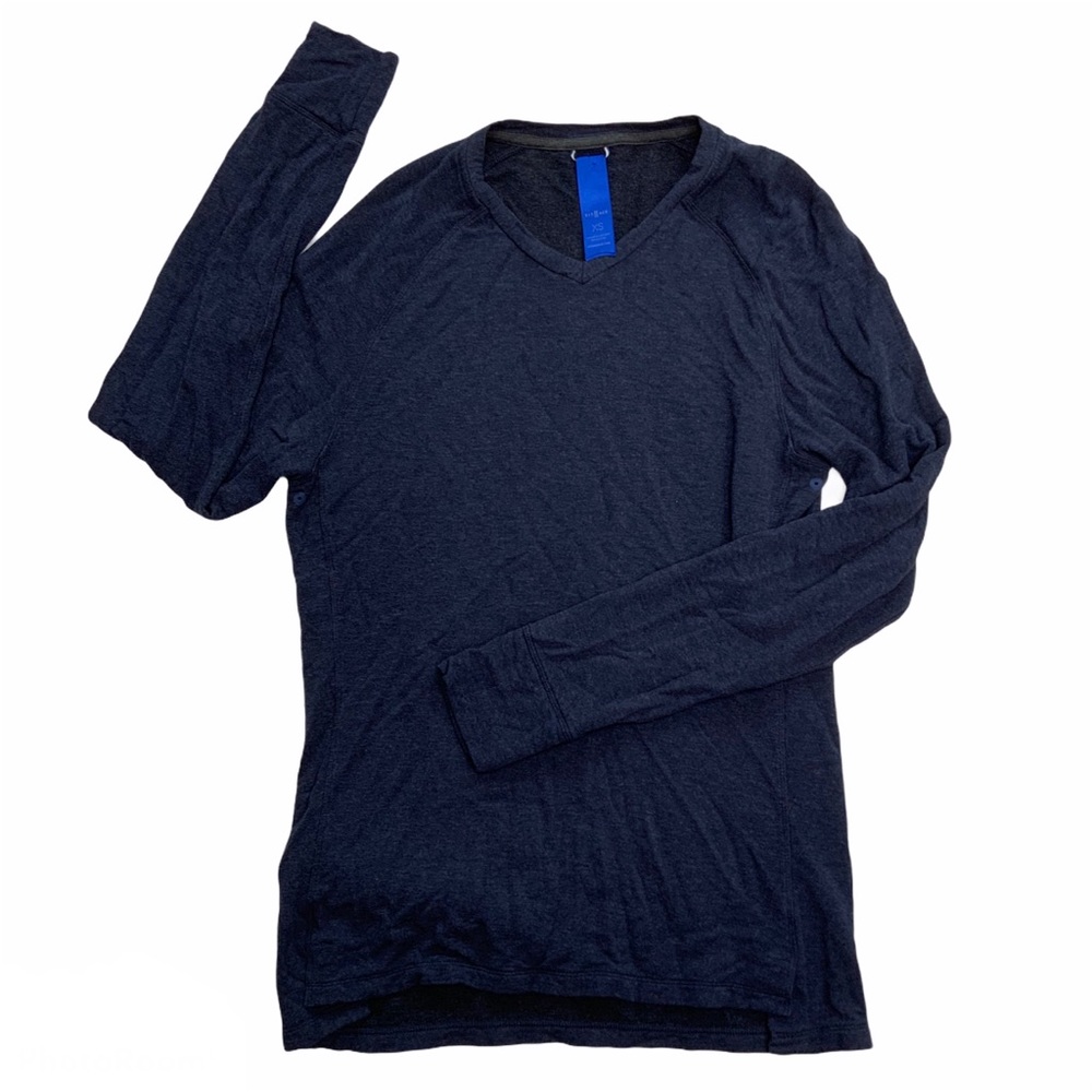 KIT & ACE Men's Heathered Navy Long-Sleeved T-Shirt - Size XS EUC - Breathable